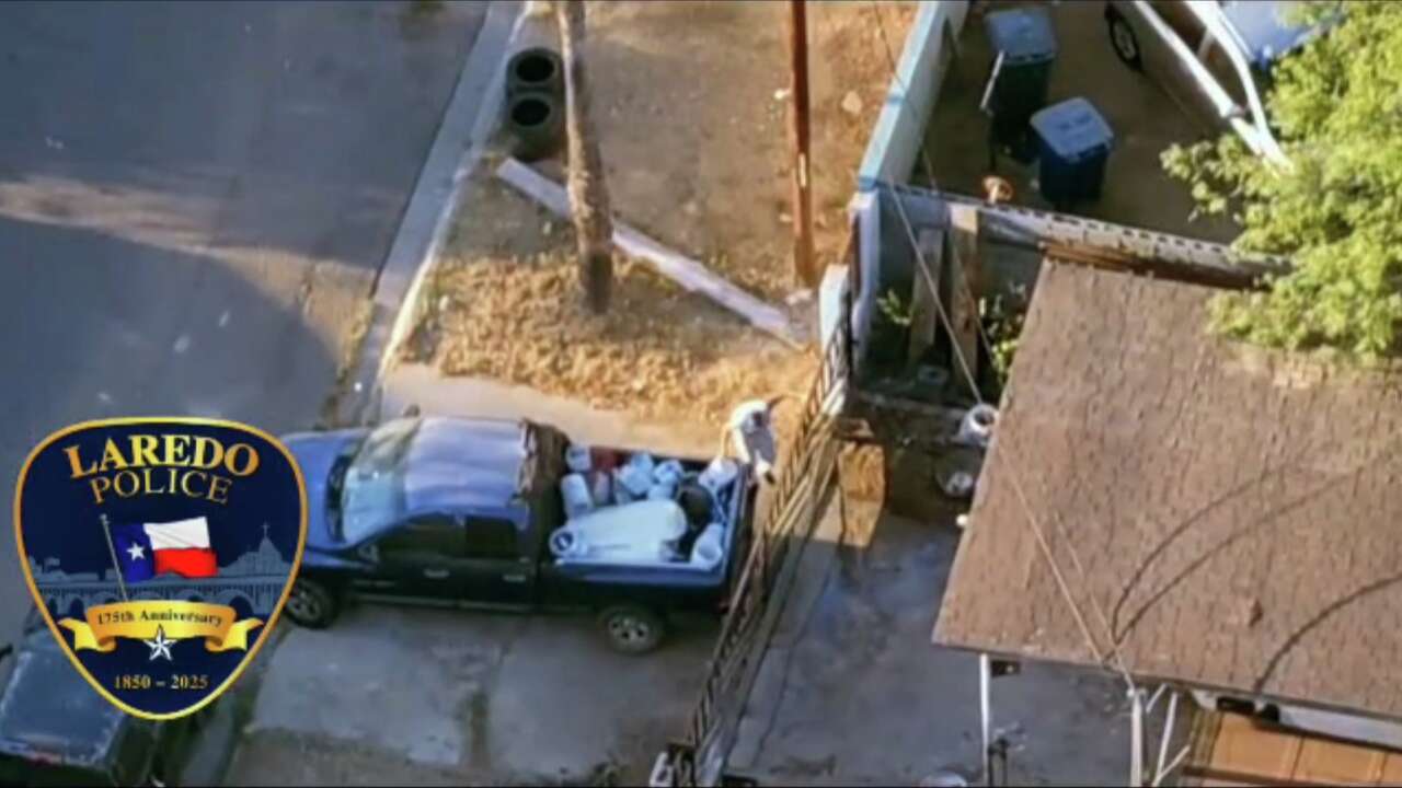 LPD: Man arrested after crashing stolen truck into gate, fleeing on foot