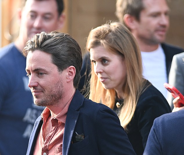 Princess Beatrice and husband Edoardo put on a united front in London