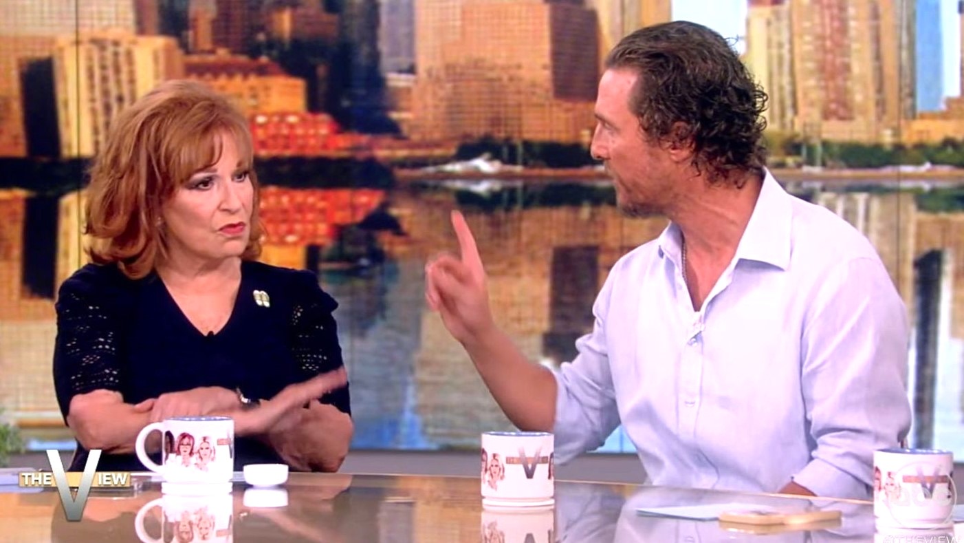 Joy Behar tried to corner Matthew McConaughey on live TV - big mistake