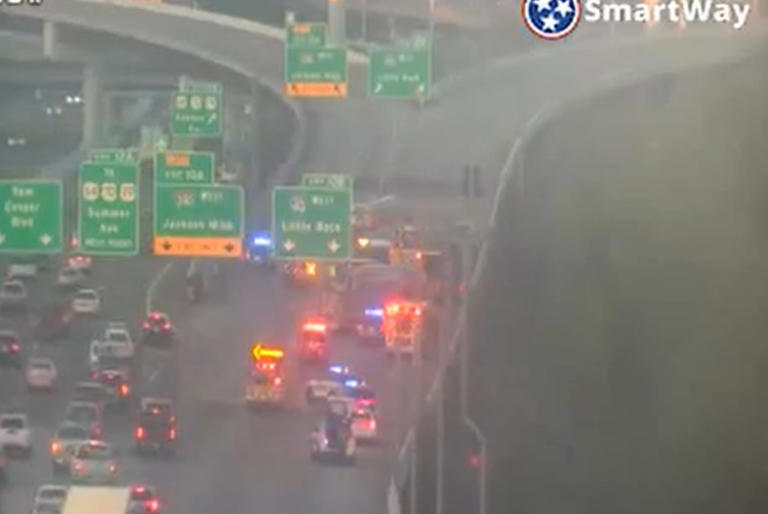 Interstate 40 lanes reopen following crash involving semi-trucks