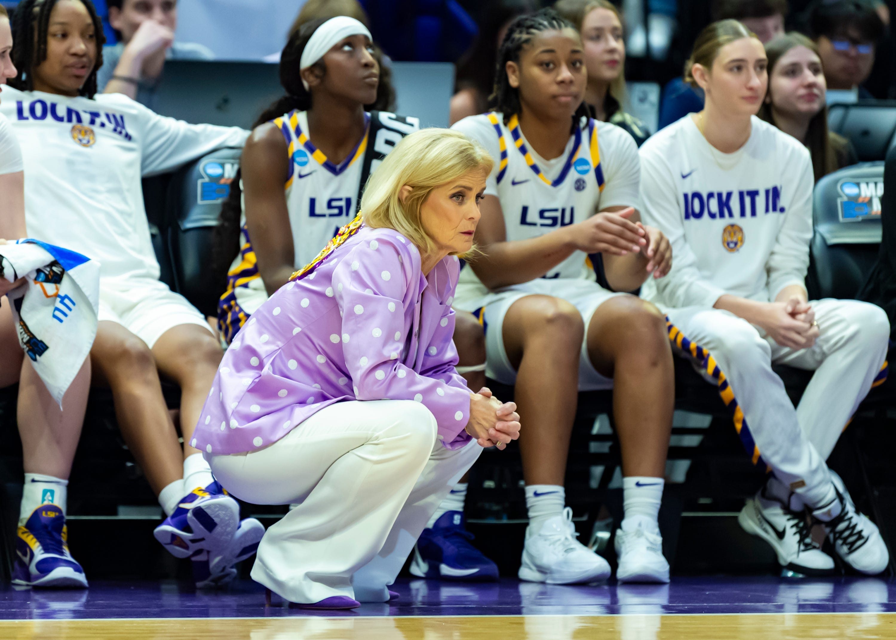 LSU women's basketball hosts elite recruit at NCAA Tournament game