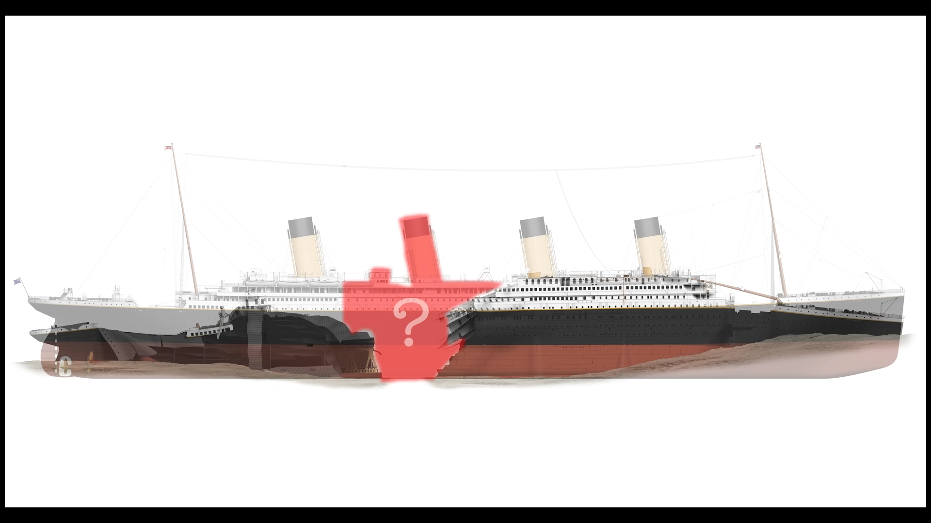 Titanic split in two - and fell 2,600 feet apart