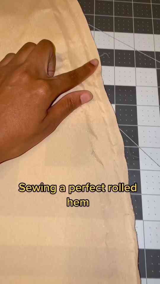 The simple way to improve your rolled hem finish
