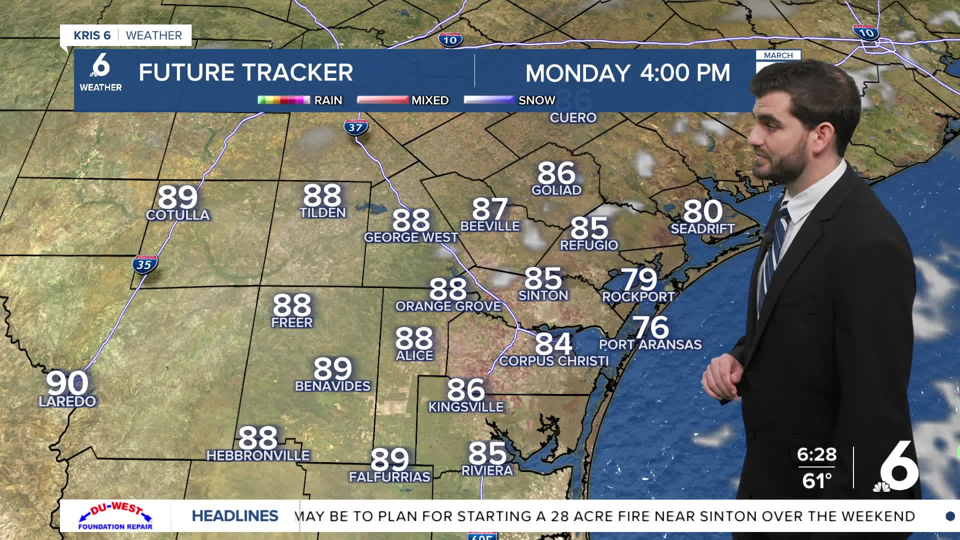Sunny and warm for the final week of March with our next cold front in ...
