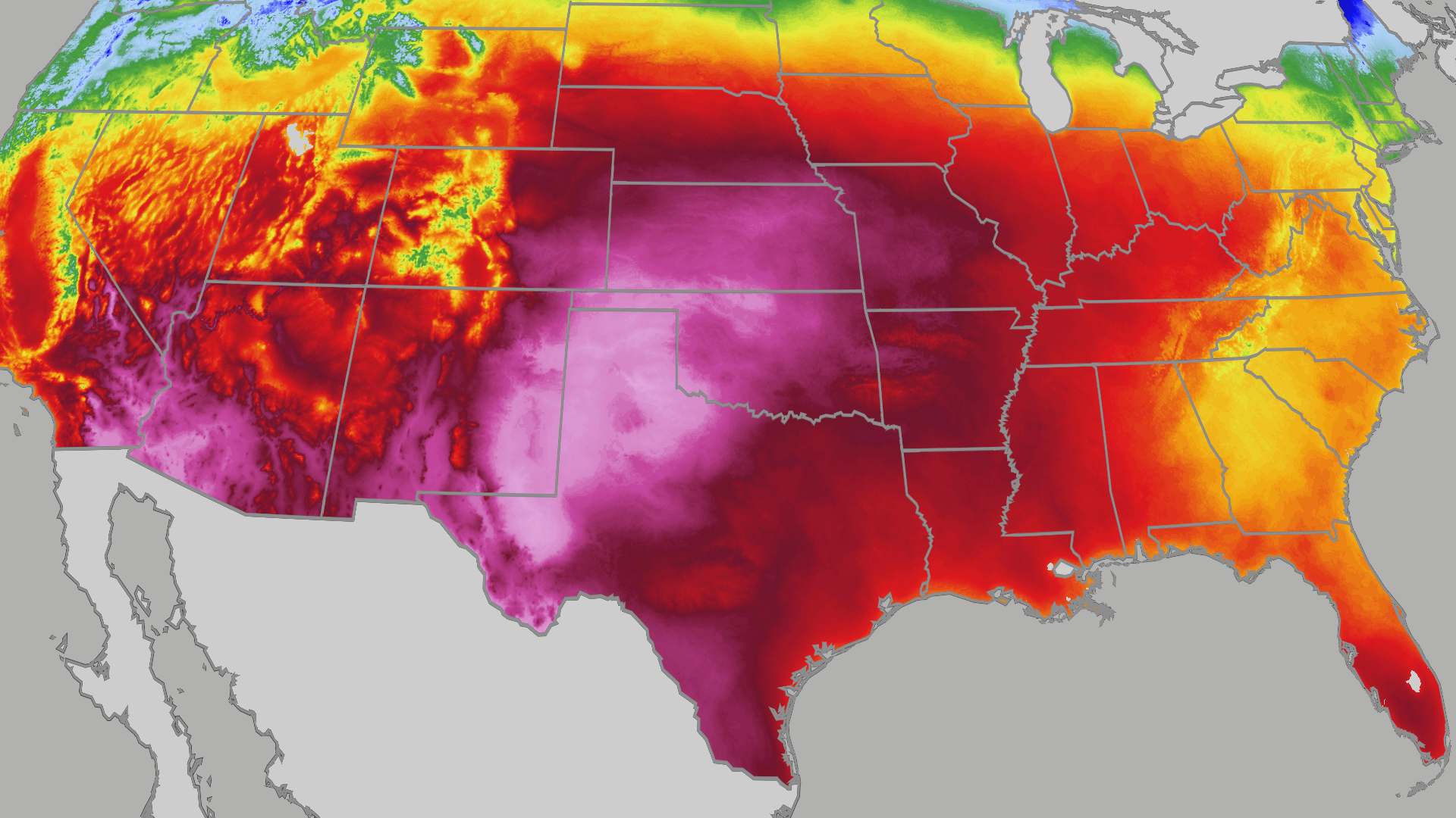 Record heat builds across the plains mid-week