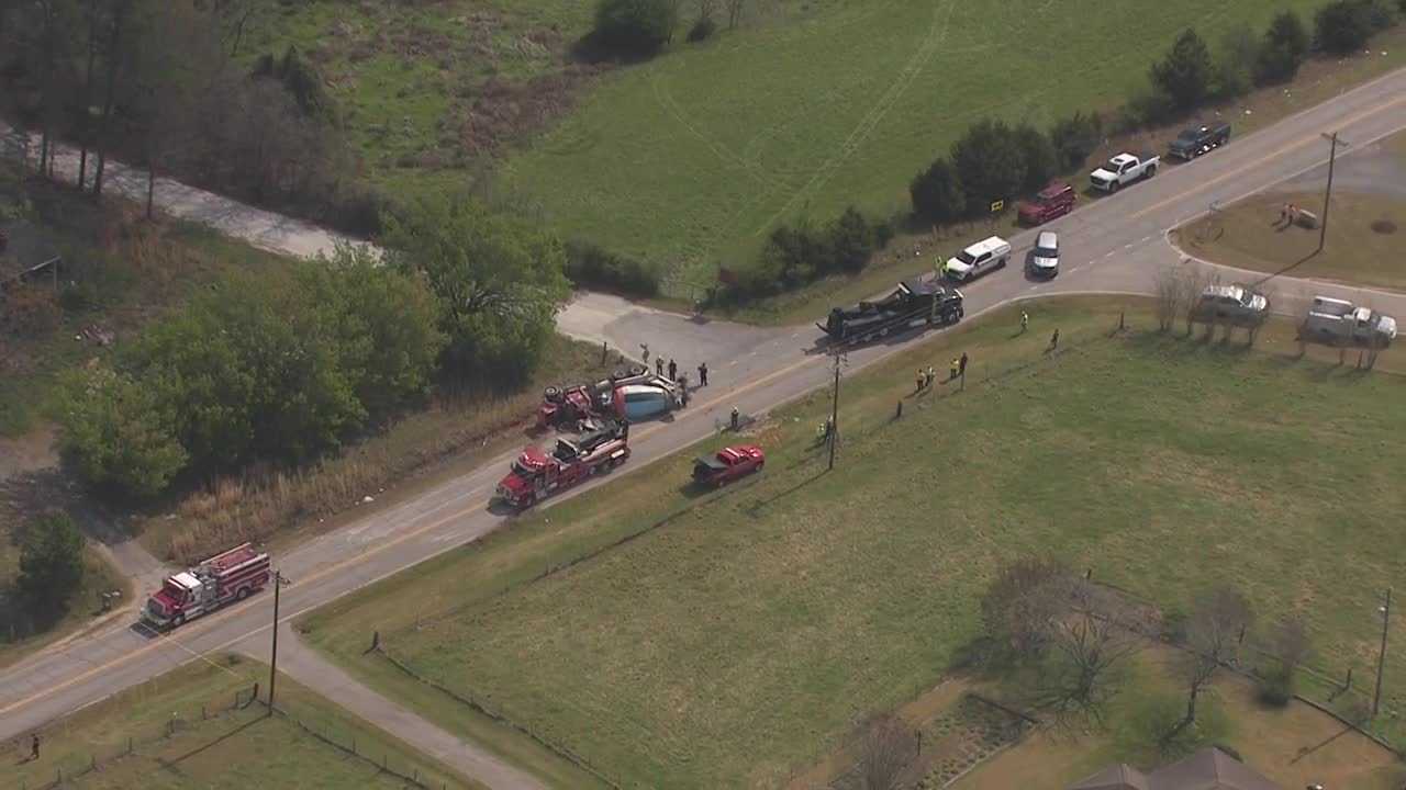 Driver dies after work truck overturns in Upstate, troopers say