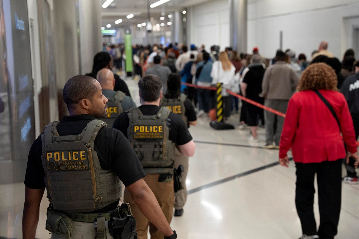 Trump sends mask-free ICE agents to patrol US airports amid TSA chaos