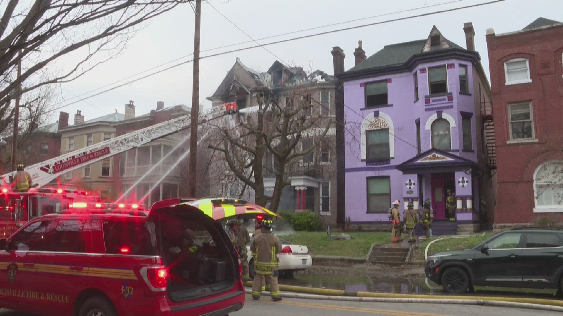 Fire in Old Louisville leads to partial roof collapse