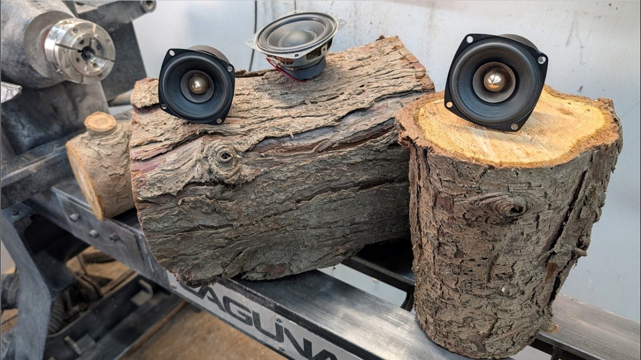 Watch me transform logs into a speaker system