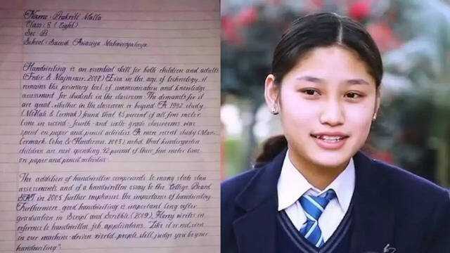 Meet Prakriti Malla: The girl with the world's most beautiful handwriting
