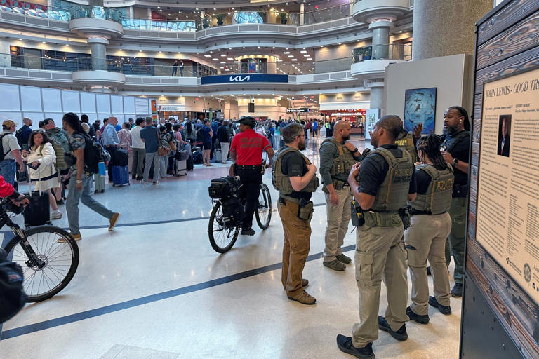 Enormous lines linger at Atlanta airport despite ICE help