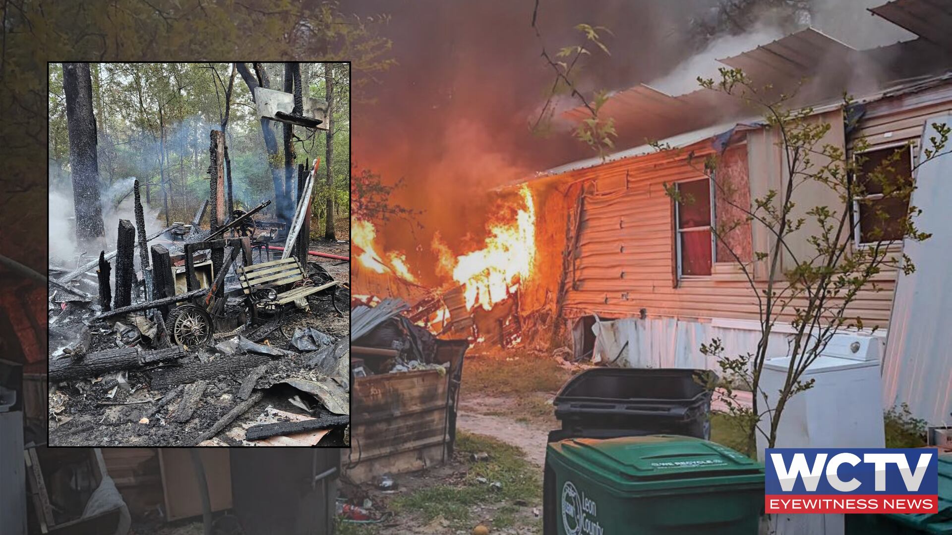 Home deemed total loss after Monday morning fire in Tallahassee