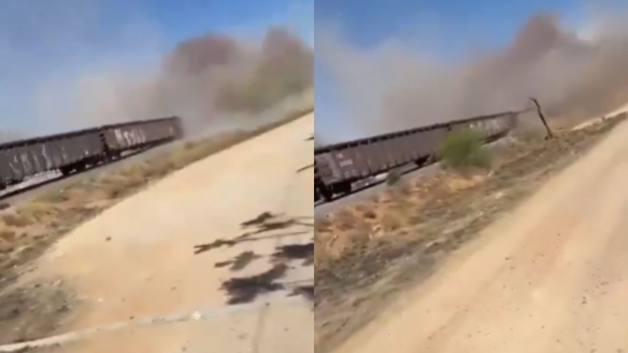 Freight train carrying migrants derails in Mexico in frightening video