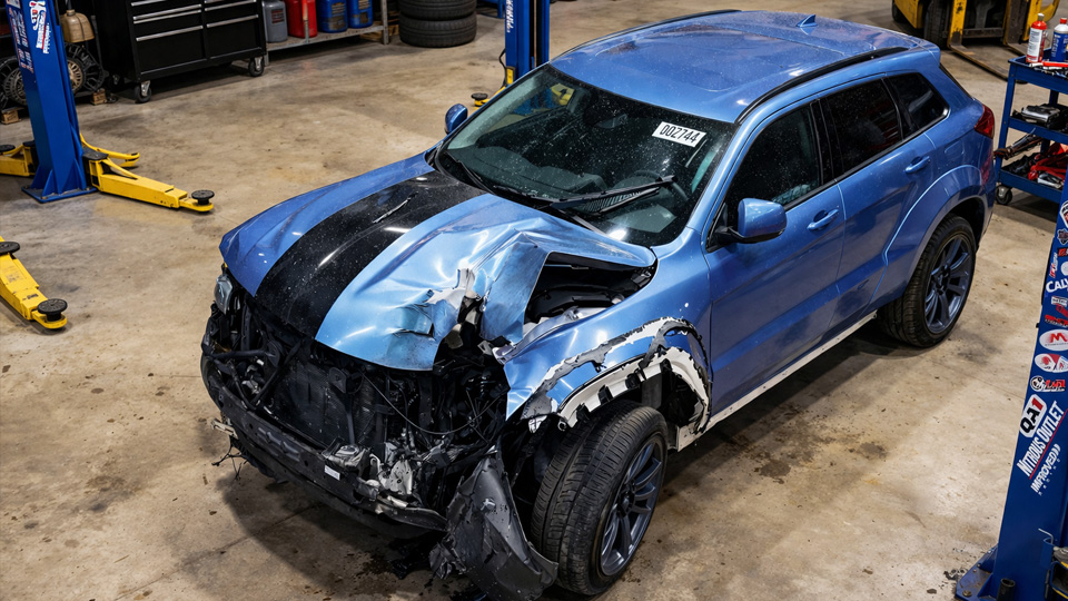 From Auction to Rebuild Totaled Trackhawk Story