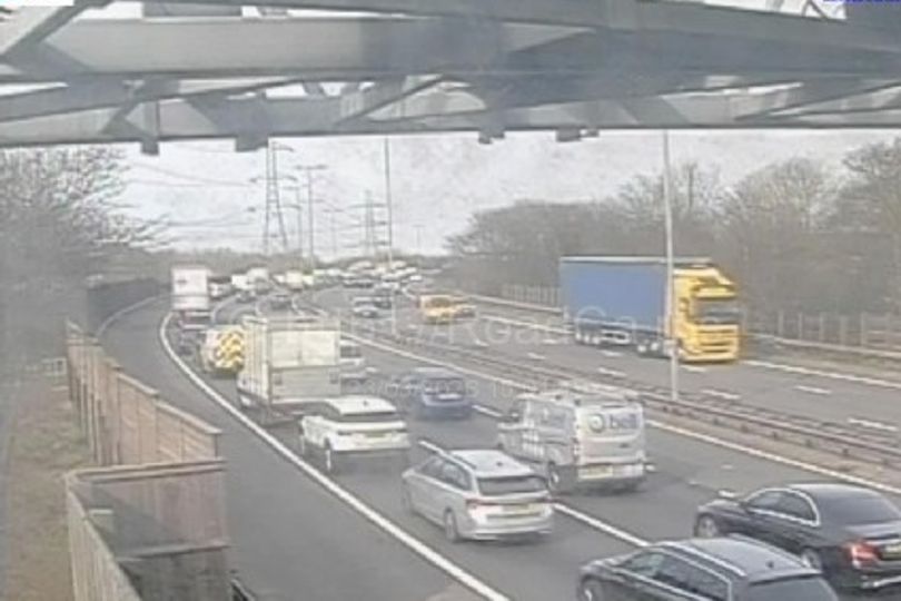 Woman injured in multi-vehicle crash on M5