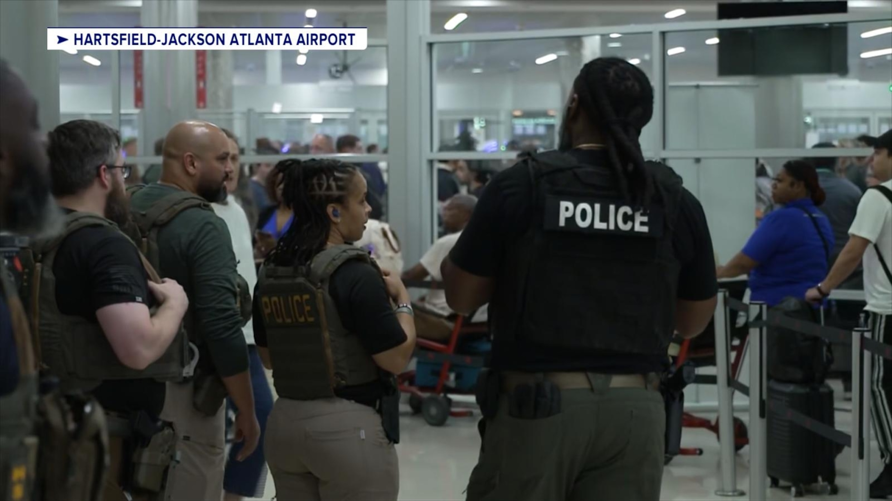 ICE officers arrive at airport TSA checkpoints after Trump order amid ...