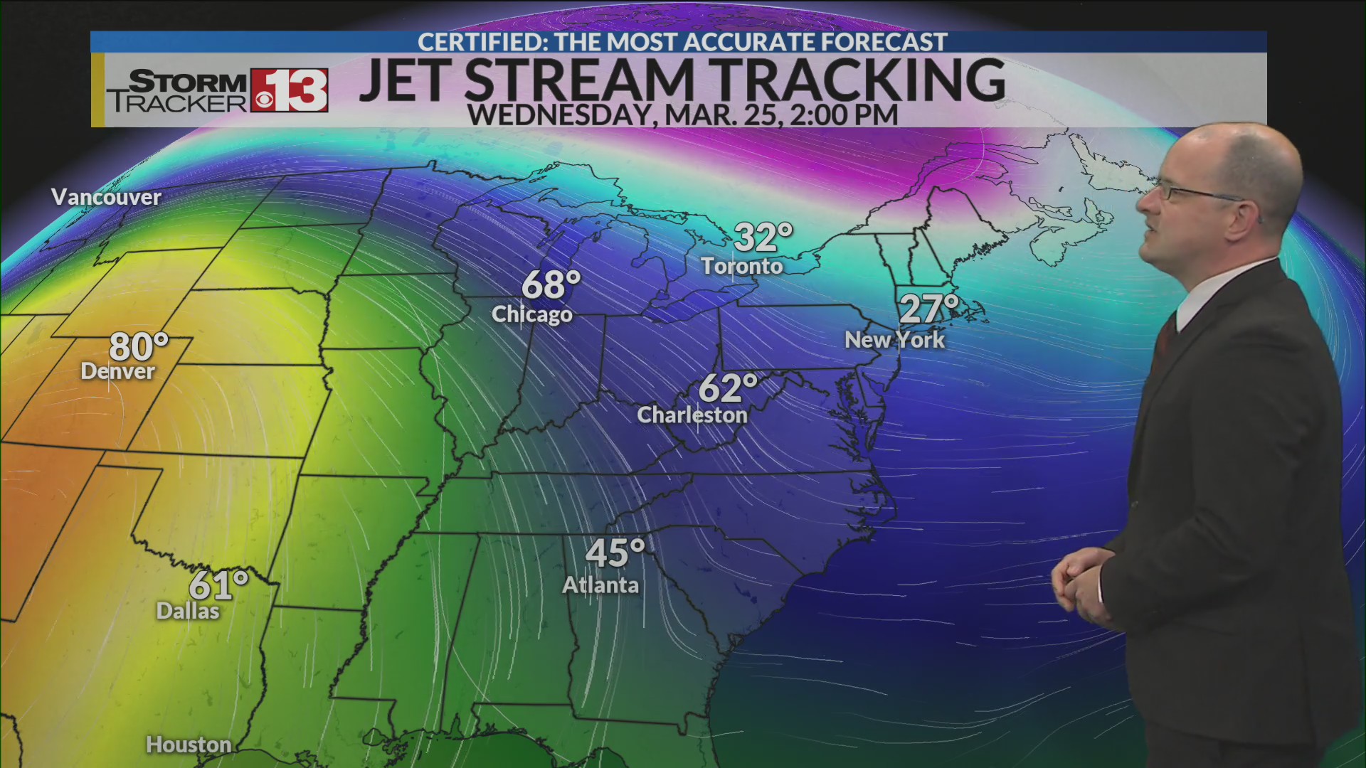 The slow warm-up unfolds again, with storms late week again
