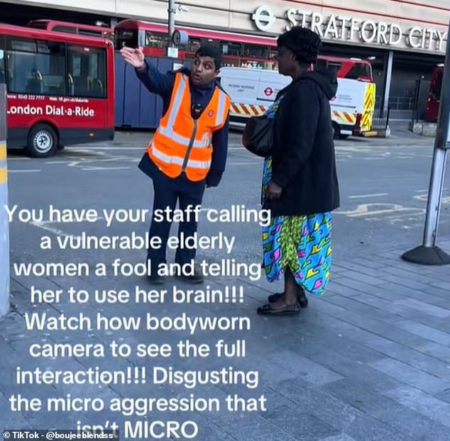 Commuter confronts 'disrespectful' TfL worker who tells elderly woman ...