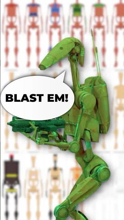 Every B1 battle droid color explained #starwars