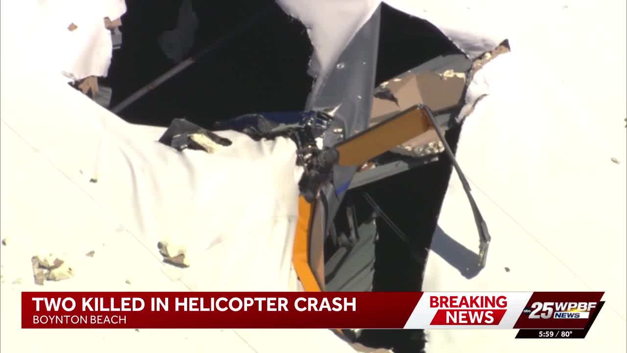 Helicopter crashes into building in Boynton Beach; 2 killed