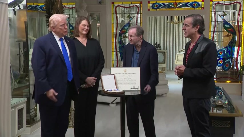 Trump enjoys tour of Elvis Presley's Graceland in Memphis