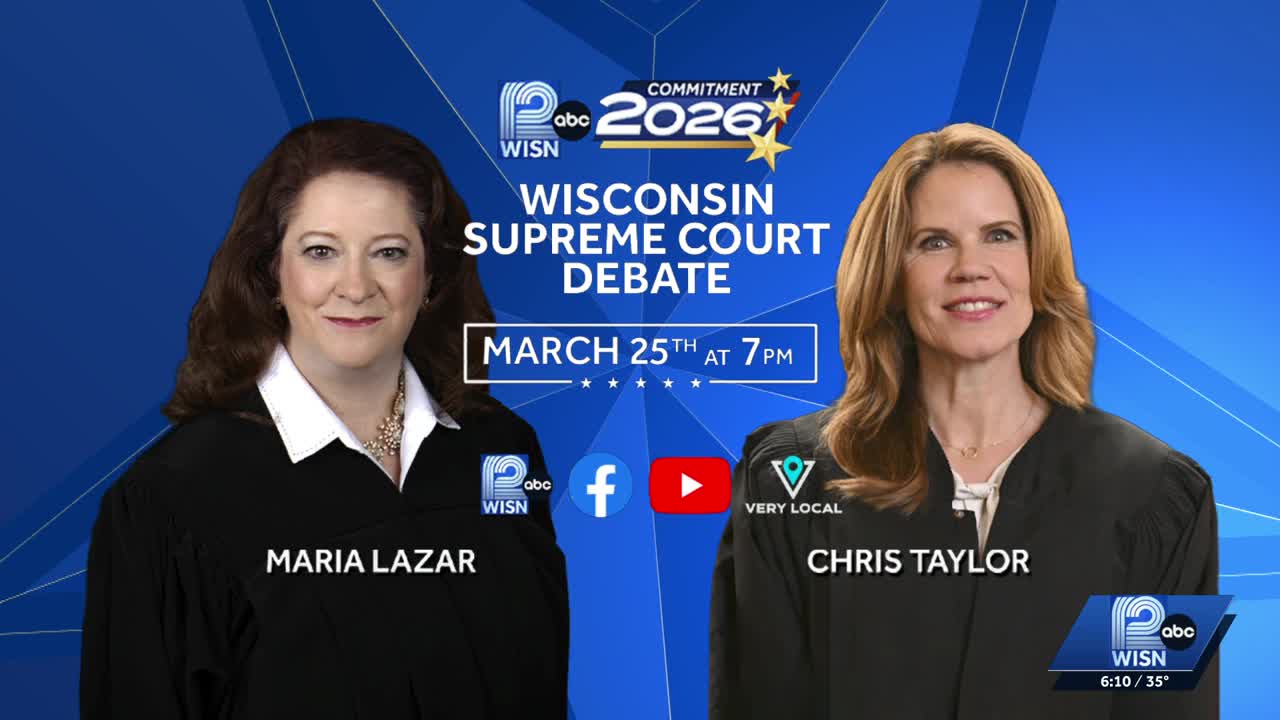 How to watch Wednesday night's Wisconsin Supreme Court debate on WISN 12