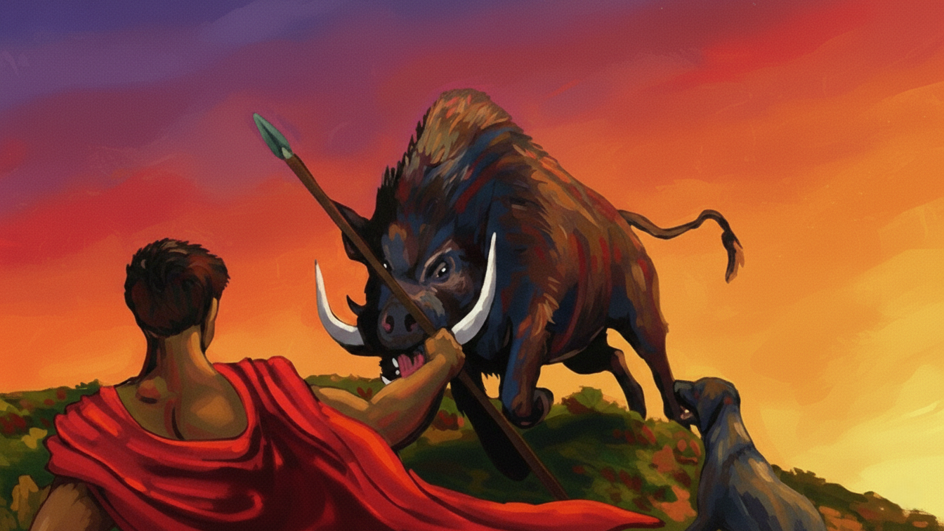 This ancient king faced a boar - and never came back alive