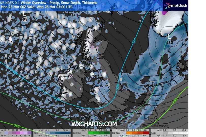 UK weather forecast: Snow maps show Scotland regions hit by polar blast ...