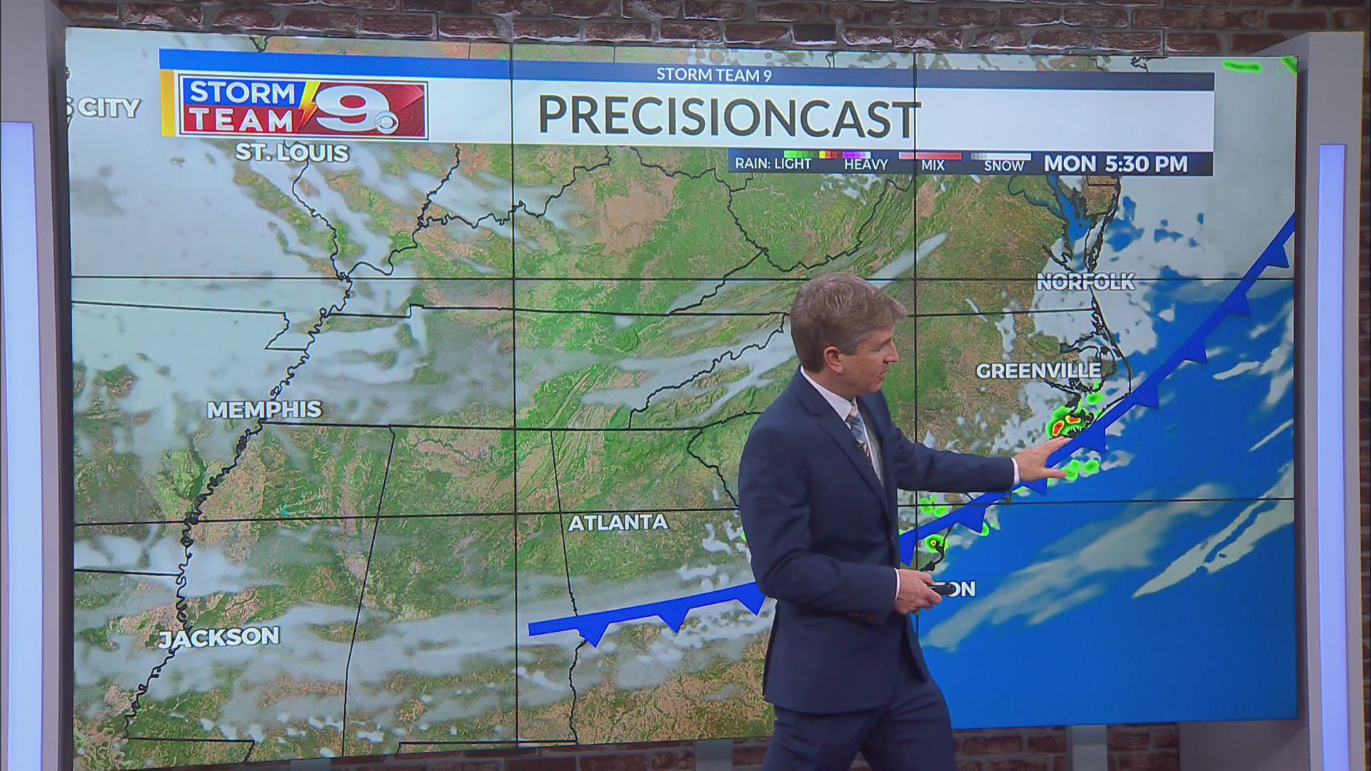 Cold front arrives