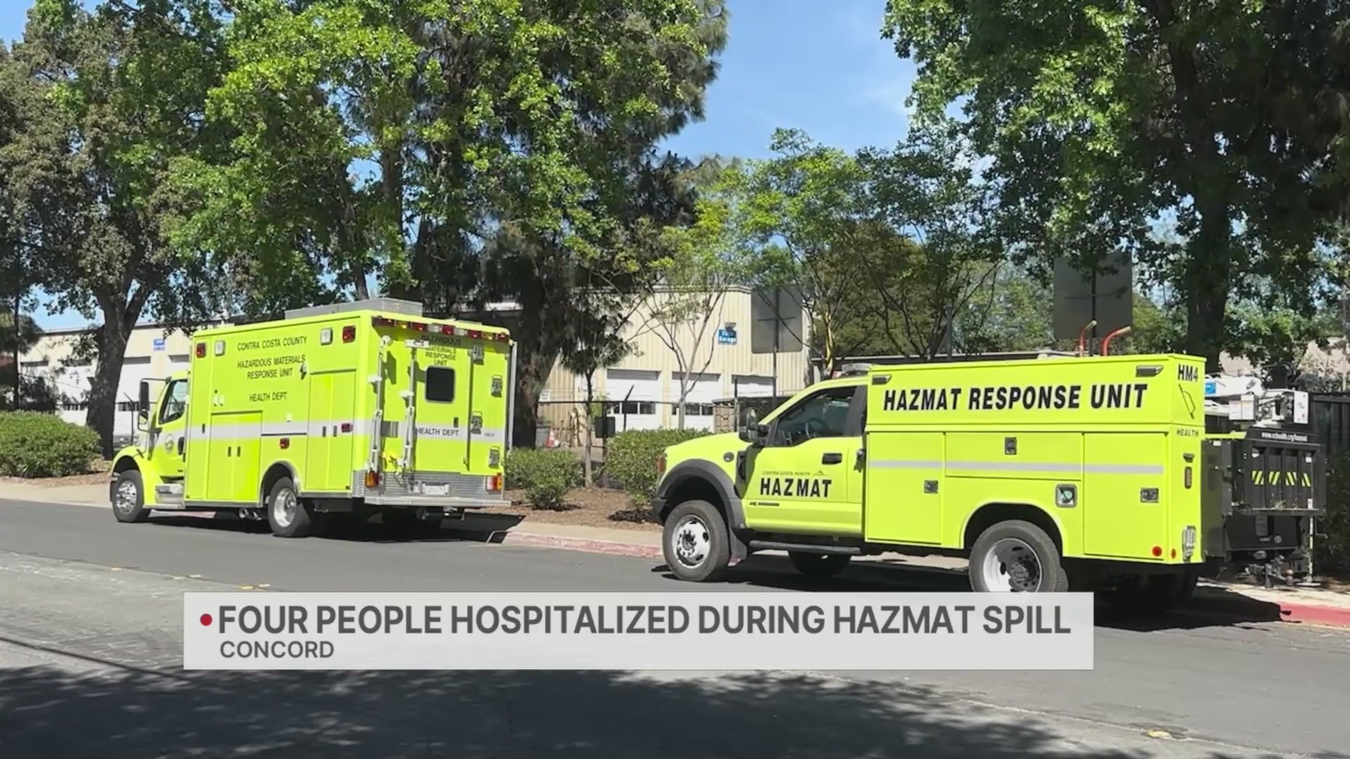 Firefighters on scene of hazardous materials incident in Concord