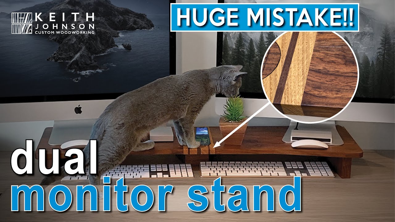 Building a computer monitor stand!