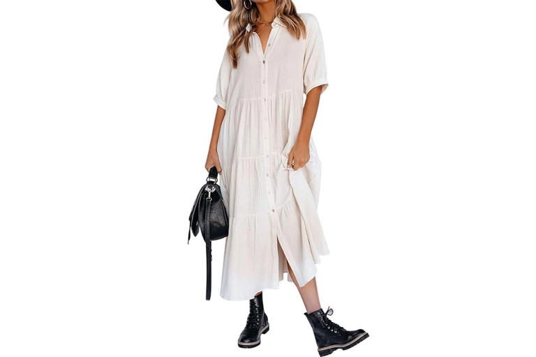 light grey dress for wedding guest Sheer-Neck Short Wedding-Guest Party Dress 7006 Silver / XSmall