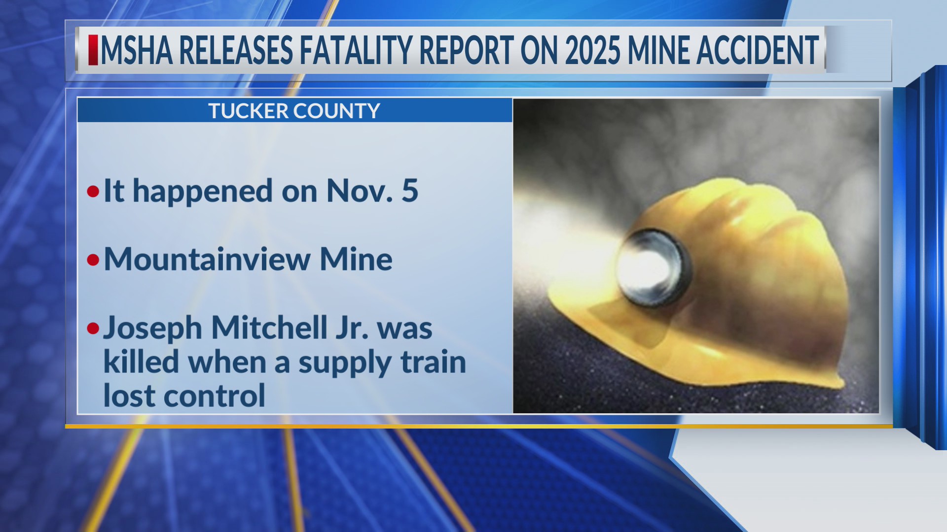 Fatality report released for Tucker County miner killed in 2025 accident