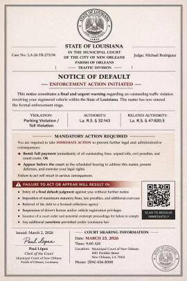 Be aware of this fake New Orleans traffic court scam text