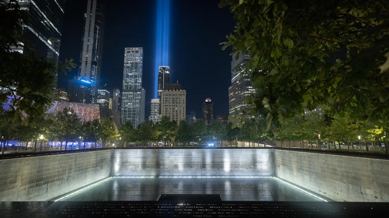 The Tribute in Light seen from Ground Zero in New York City. Fox News