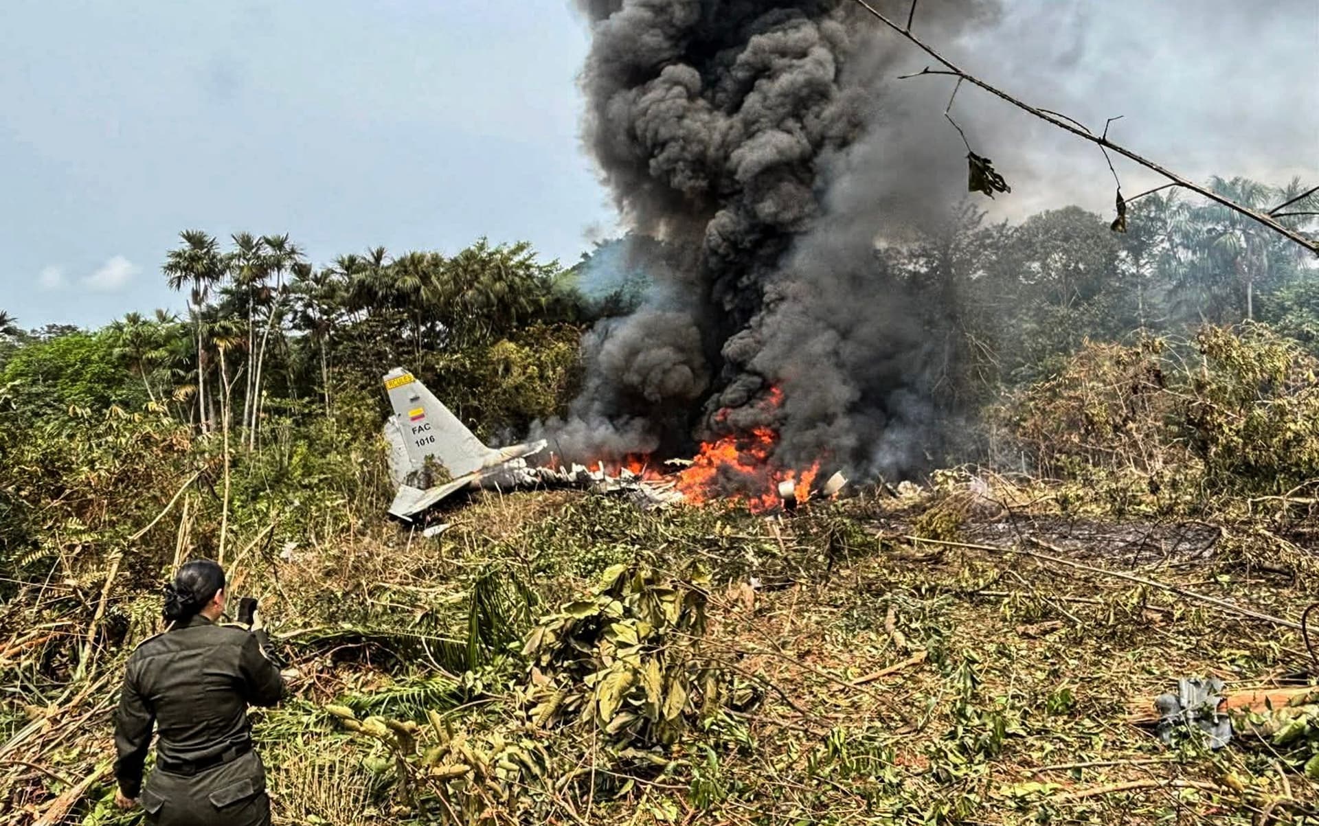 Dozens dead after military plane crashes in Colombia<br><br>