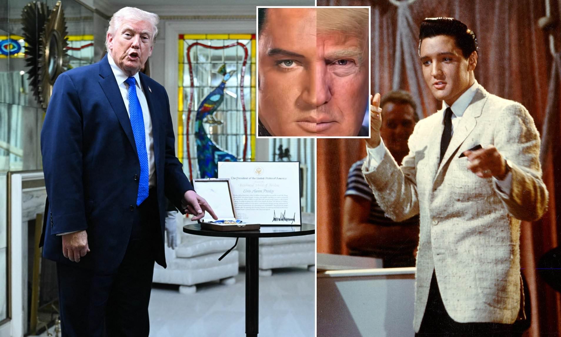 Trump makes bizarre admission about Elvis Presley as he visits Graceland