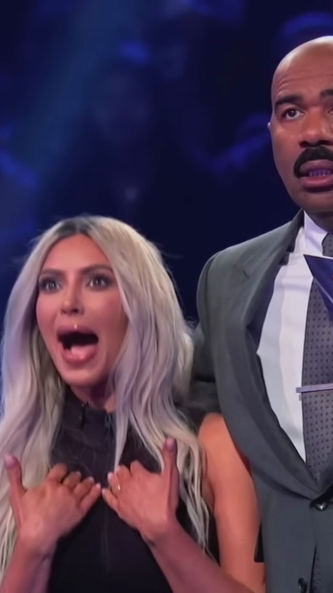 Kim Kardashian’s fast money catches Steve’s eye on Celebrity Family Feud