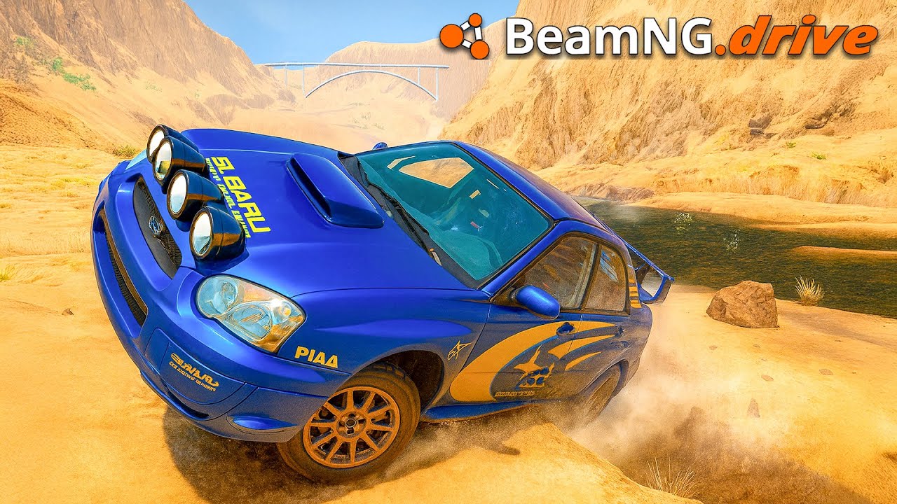¡Rally extremo con Subaru WRX en BeamNG Drive!