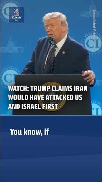 Trump claims Iran planned attack on Israel