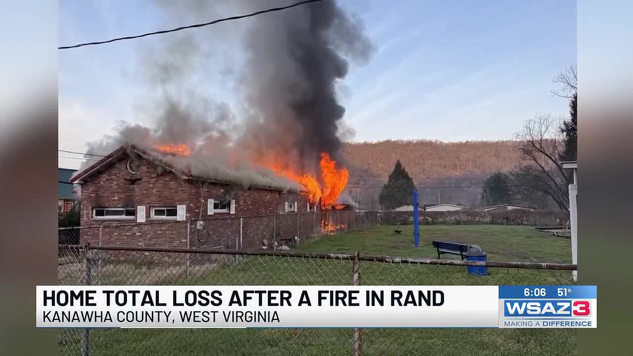 Home total loss after a fire in Rand