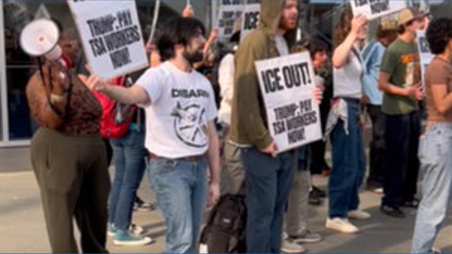 'ICE out of ATL': Group chants outside Hartsfield-Jackson, calling for ...