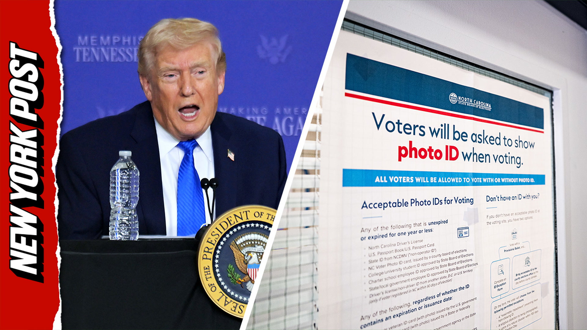 Trump urges Republicans to pass voter ID law 'for Jesus'