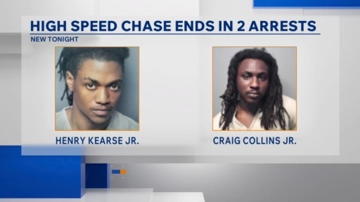 Update: Hampton County officials identify 2 arrested after vehicle pursuit
