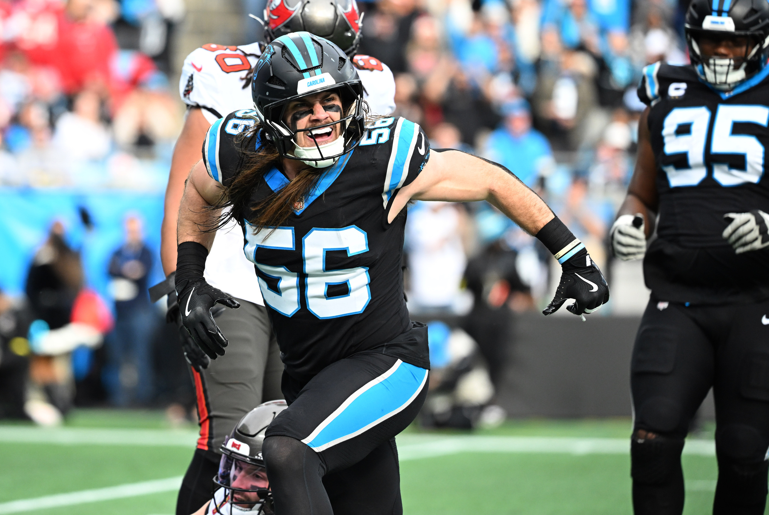 Panthers' leading tackler Christian Rozeboom stays in NFC South