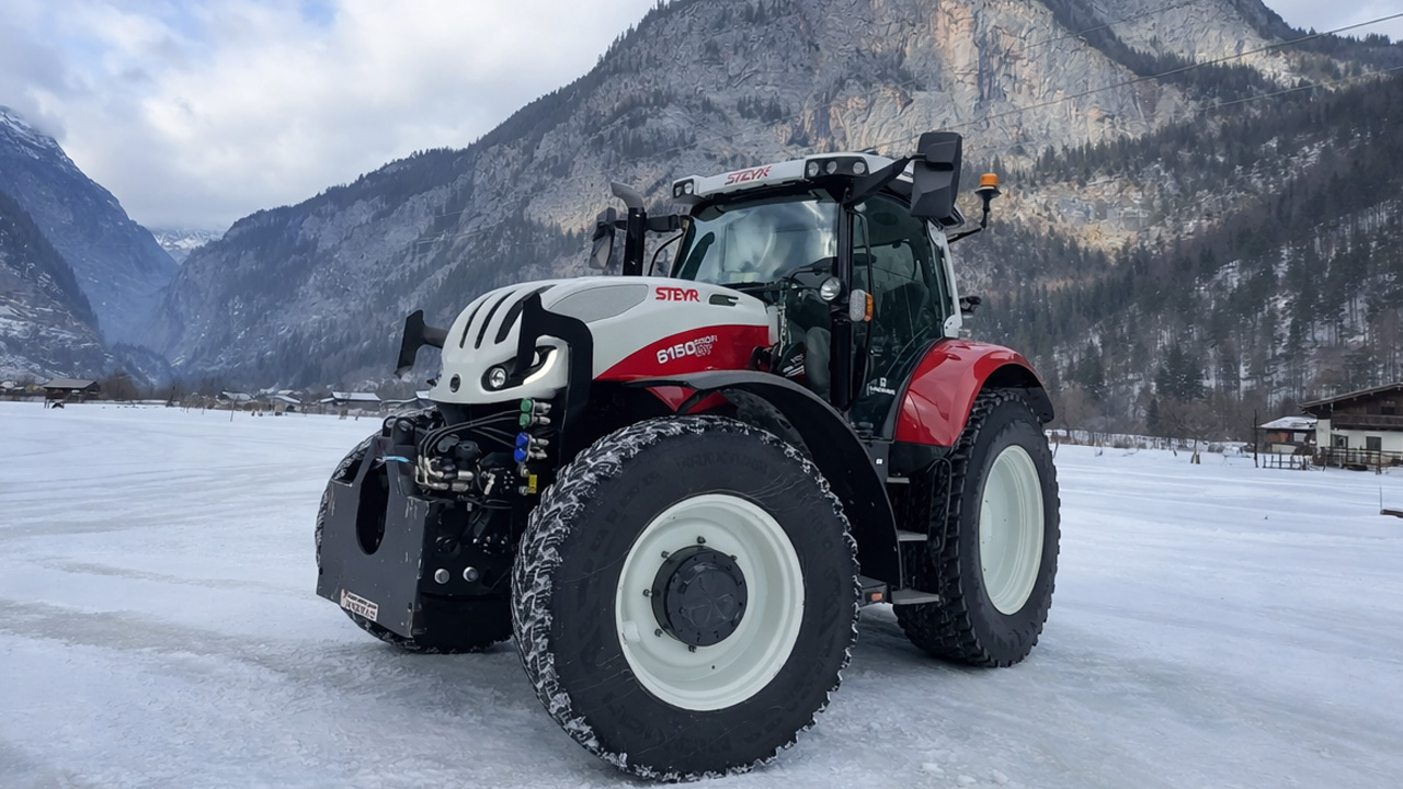 Can a heavy tractor really drift on ice?