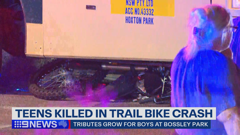 Memorial set up after teens killed in dirt bike collision with bus in ...