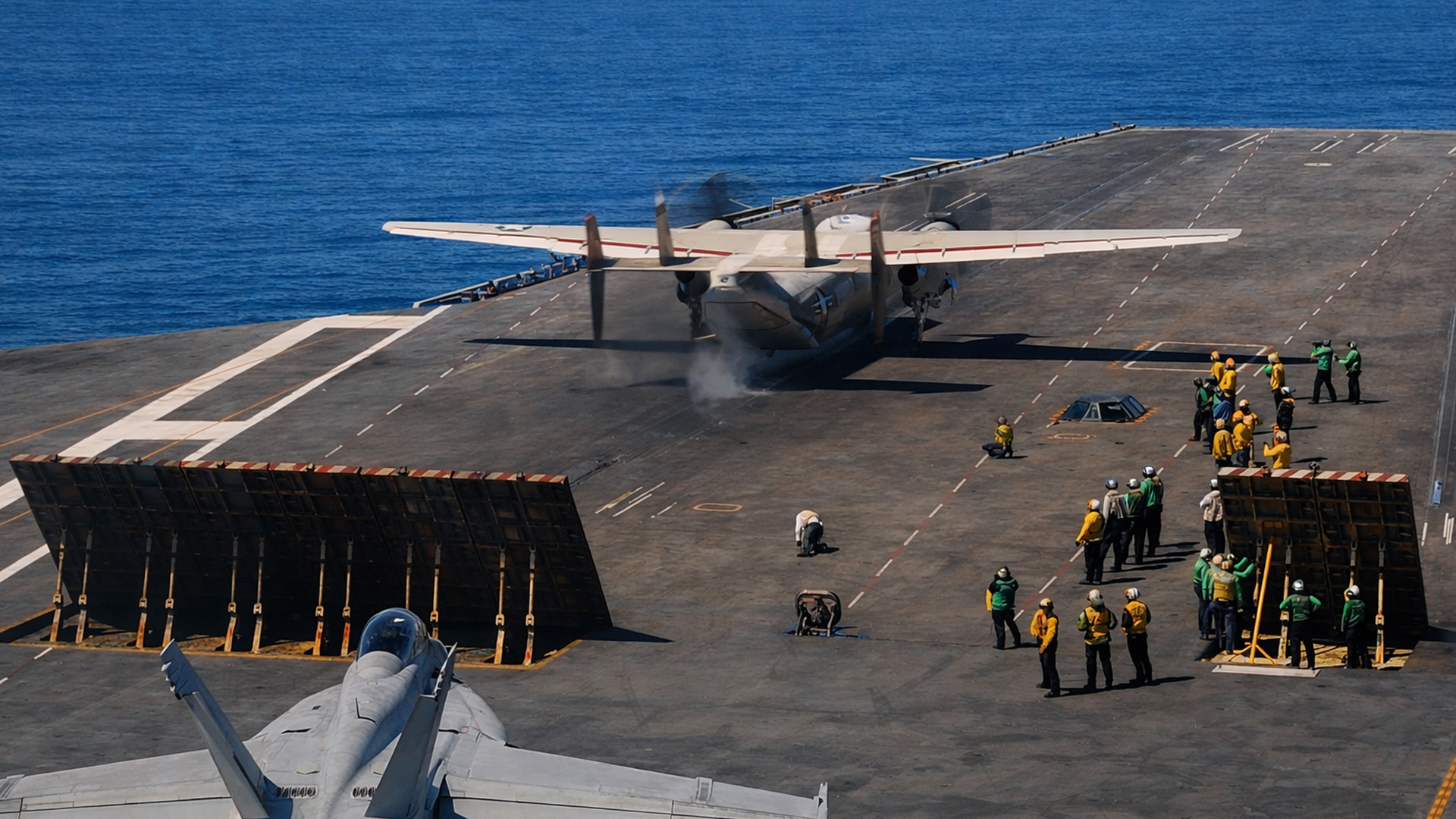 USS Nimitz conducts flight operations in the Pacific