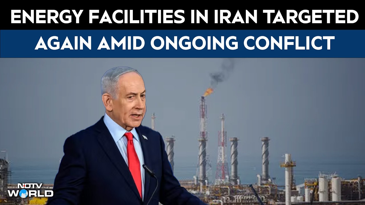 Iran energy sites hit again despite ceasefire talk | Israel attacks Iran