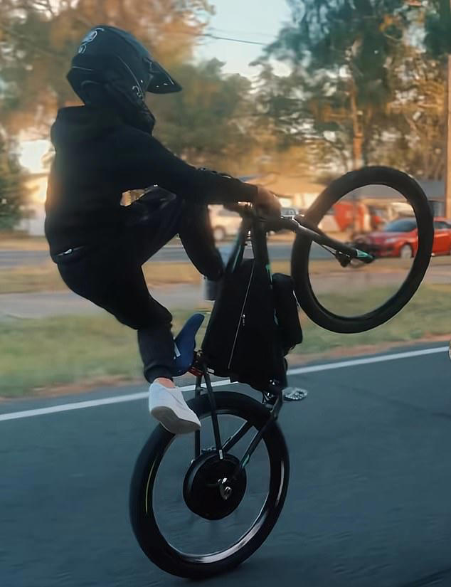 Adrian often posted pictures of himself performing stunts on his bike 